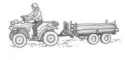 ATV's are useful for harvesting small amounts of wood.